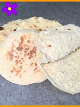 Pane Naan senza lievito allo Yogurt in padella