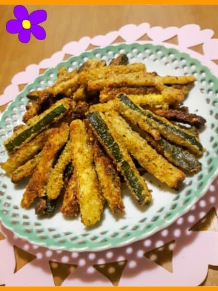Bastoncini di zucchine al forno