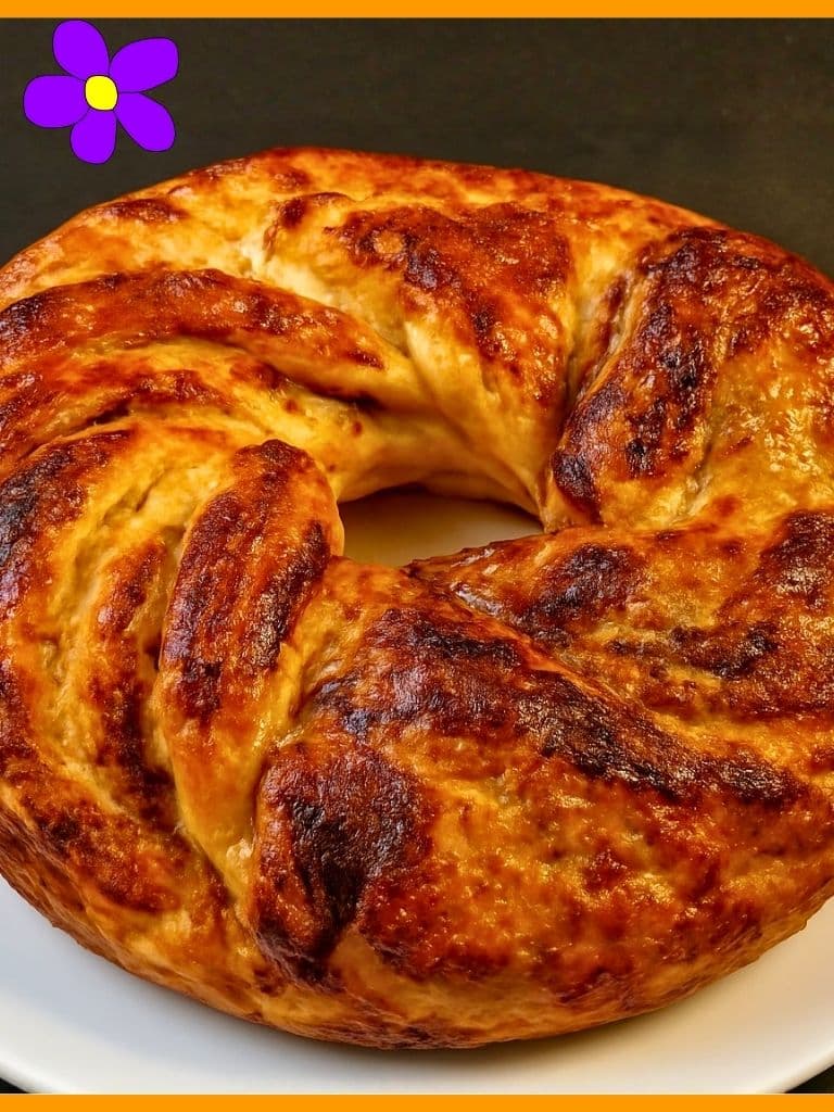 Brioche rustica gorgonzola e olive