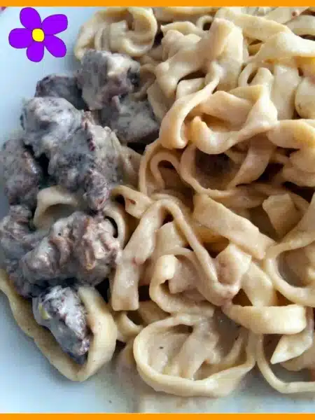 Gulash di manzo alla panna
