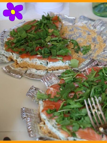 Cheesecake al salmone e rucola