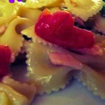 Pasta fredda con salmone affumicato