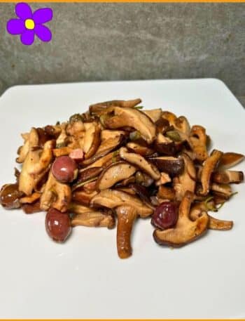 Funghi shiitake in padella