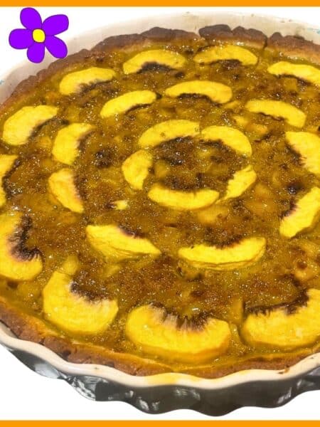 Crostata di pesche