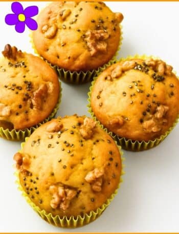 Muffin zucca e noci
