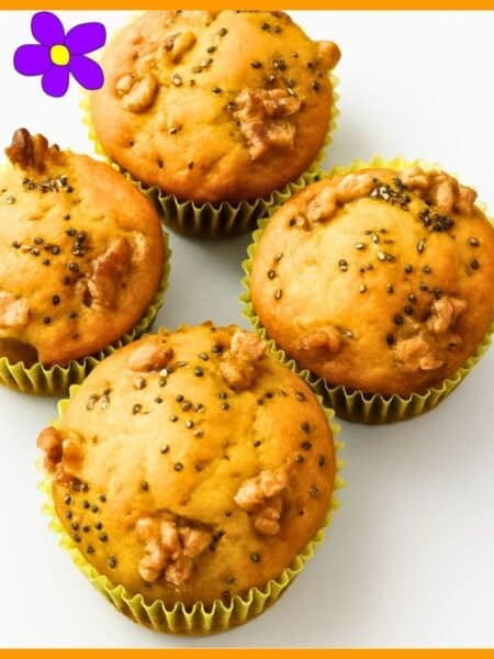 Muffin zucca e noci