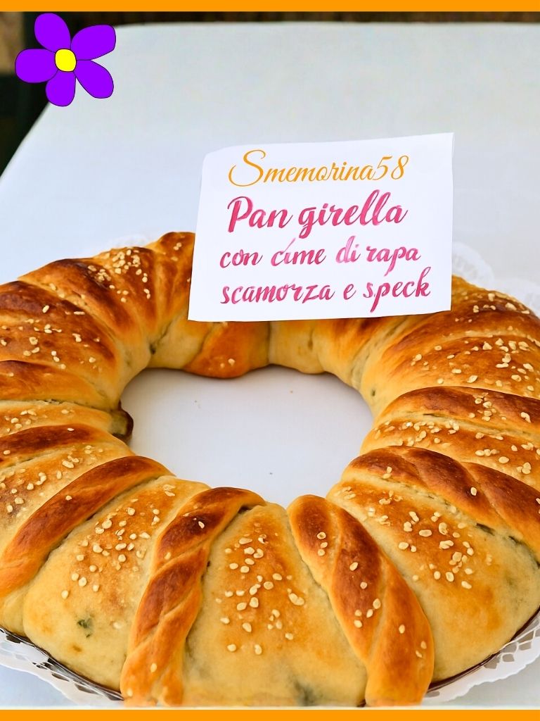 Pan Girella con cime di rapa, scamorza e speck