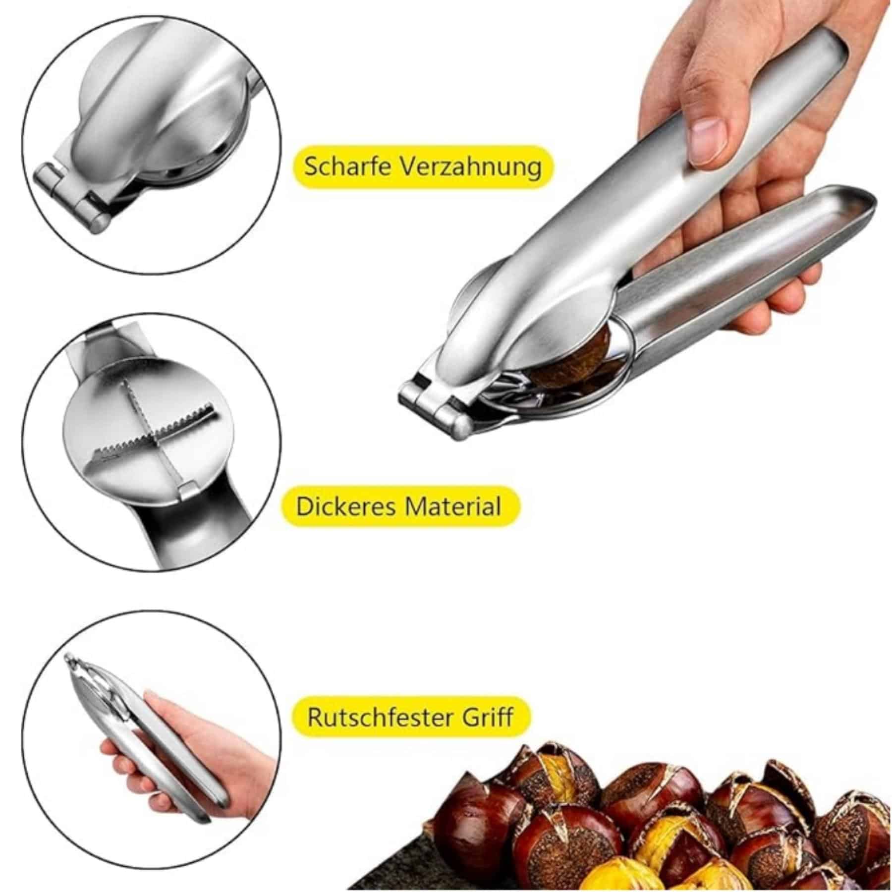 Taglierino in acciaio per castagne