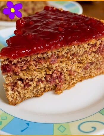 Torta grano saraceno e mirtilli