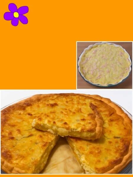 torta salata di patate e prosciutto