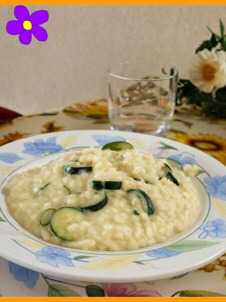 risotto con zucchine e philadelphia