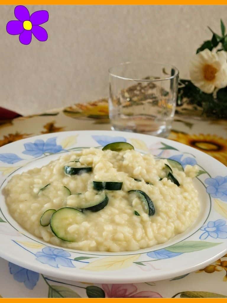 risotto con zucchine e philadelphia
