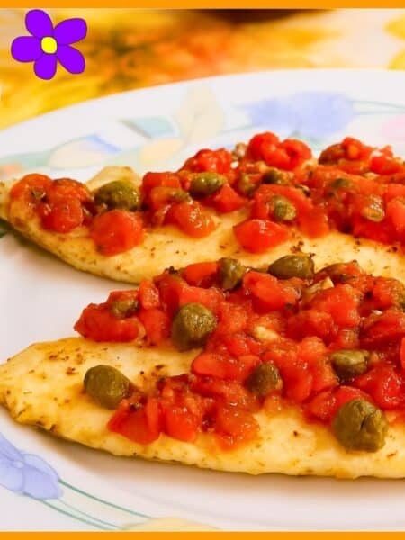 Branzino con pomodorini e capperi