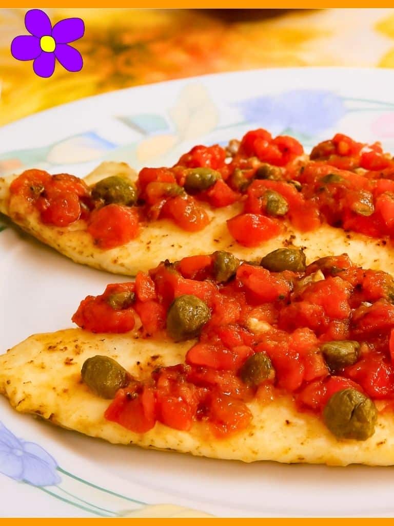 Branzino con pomodorini e capperi