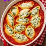 Conchiglioni ripieni ricotta e spinaci