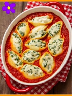 Conchiglioni ripieni ricotta e spinaci