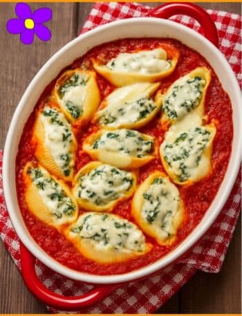 Conchiglioni ripieni ricotta e spinaci