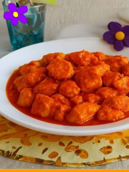 pollo al pomodoro e panna