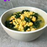 Fregola in brodo cavolo nero e ceci