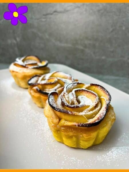 Rose di mele con pasta sfoglia