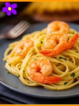 Tagliatelle con gamberetti e capesante