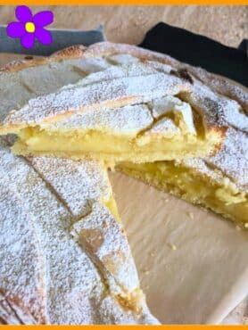 Crostata con crema al limone