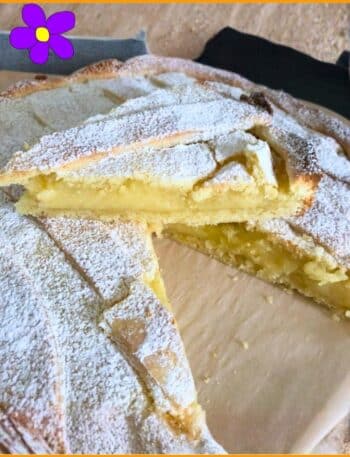 Crostata con crema al limone