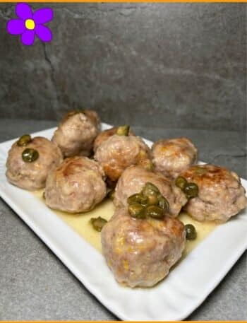Polpette al limone e capperi
