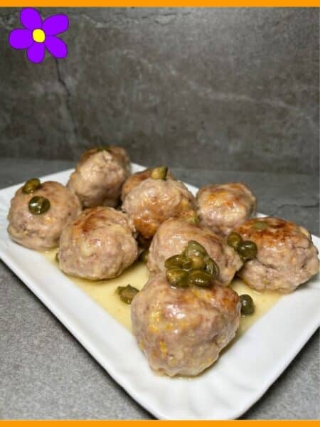 Polpette al limone e capperi
