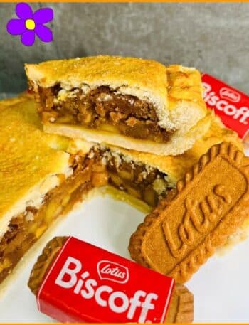 Torta mele e crema spalmabile Lotus