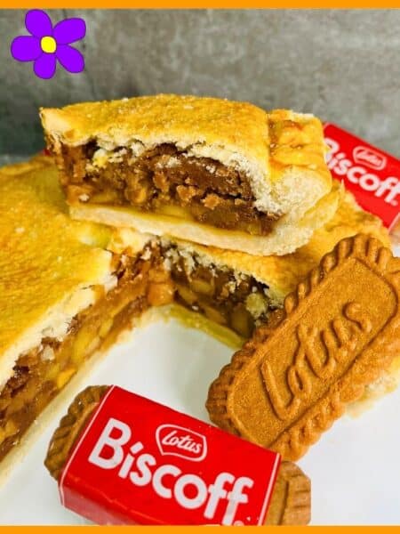 Torta mele e crema spalmabile Lotus